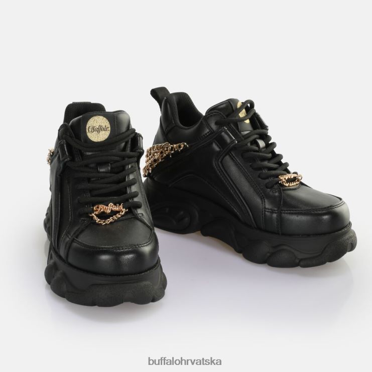 crno zlato Buffalo cld corin chain 20 tenisice niske veganske |tenisice TDD6T591